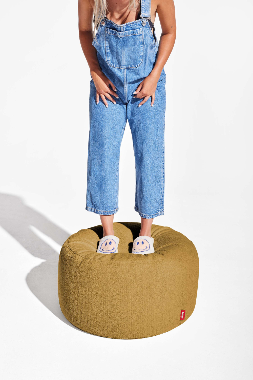   Sherpa Upholstered Pouf L | Oroa.com