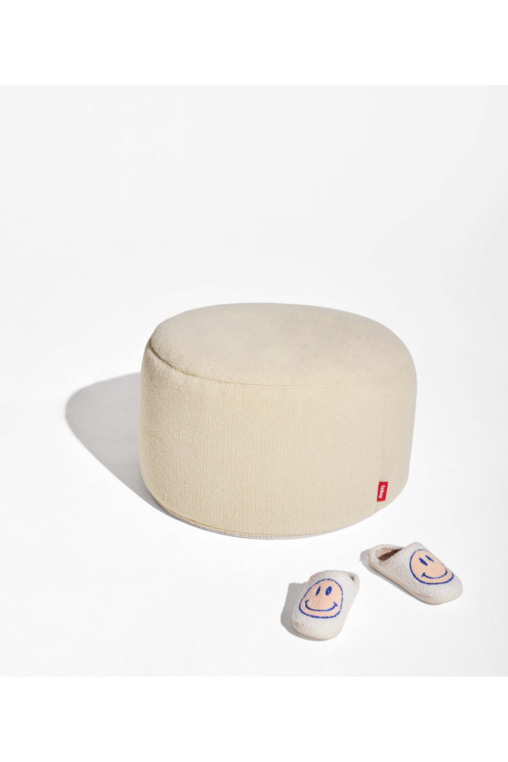   Sherpa Upholstered Pouf L | Oroa.com