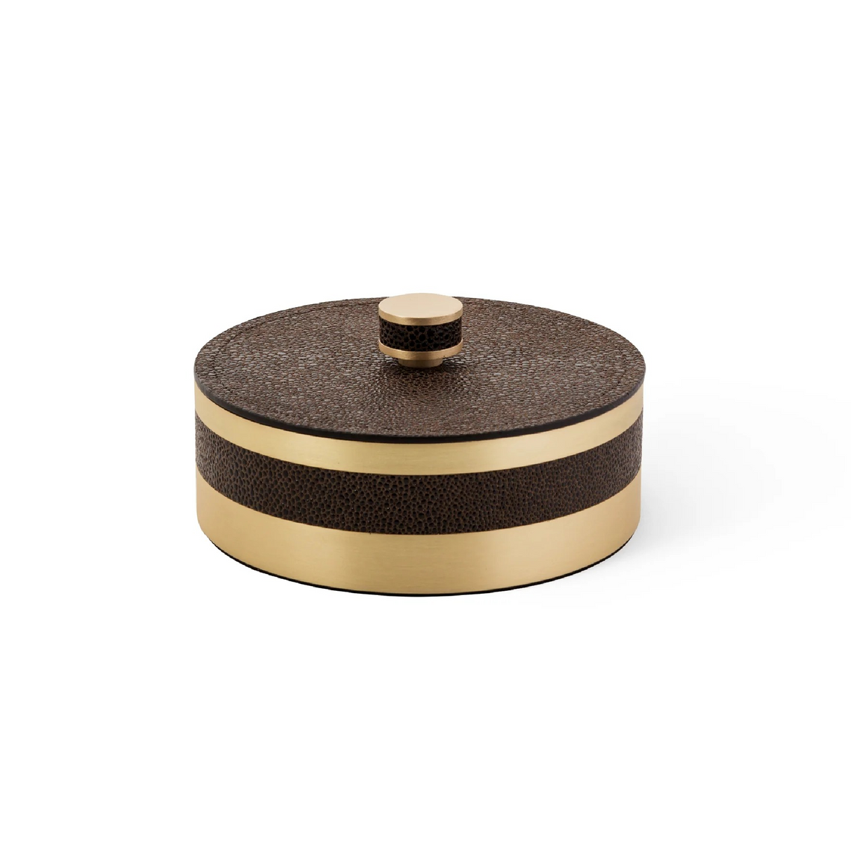   Round Woven Leather Box | Oroa.com