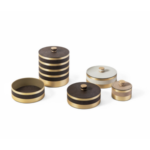   Round Woven Leather Box | Oroa.com