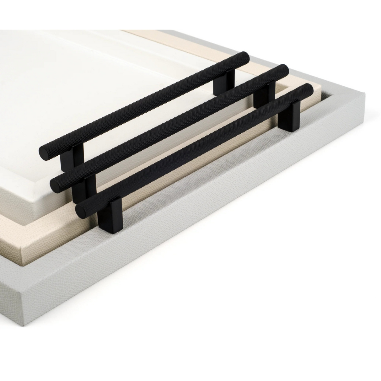   Metal Handle Leather Tray | Oroa.com
