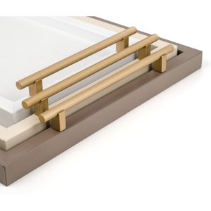   Metal Handle Leather Tray | Oroa.com