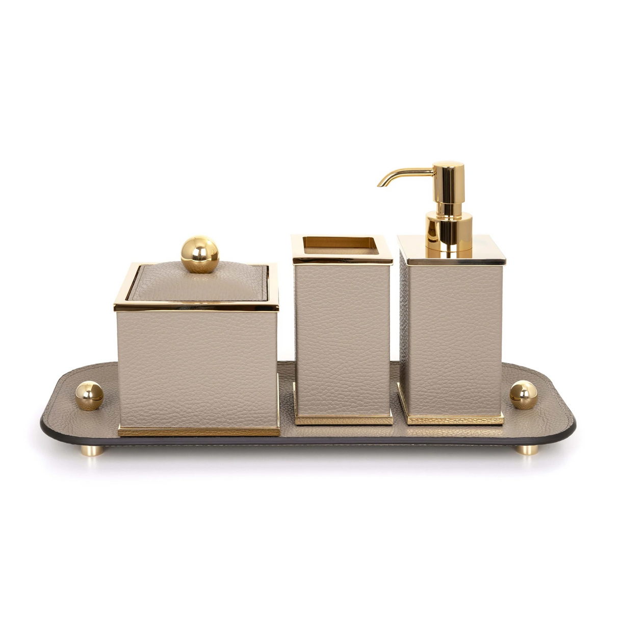   Square Leather Toothbrush Holder | Oroa.com