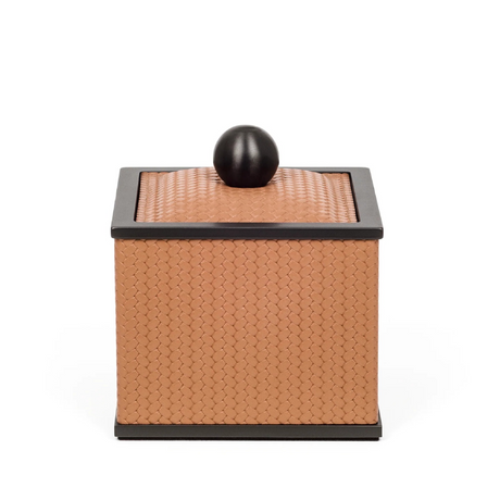   Square Leather Cotton Pad Holder | Oroa.com