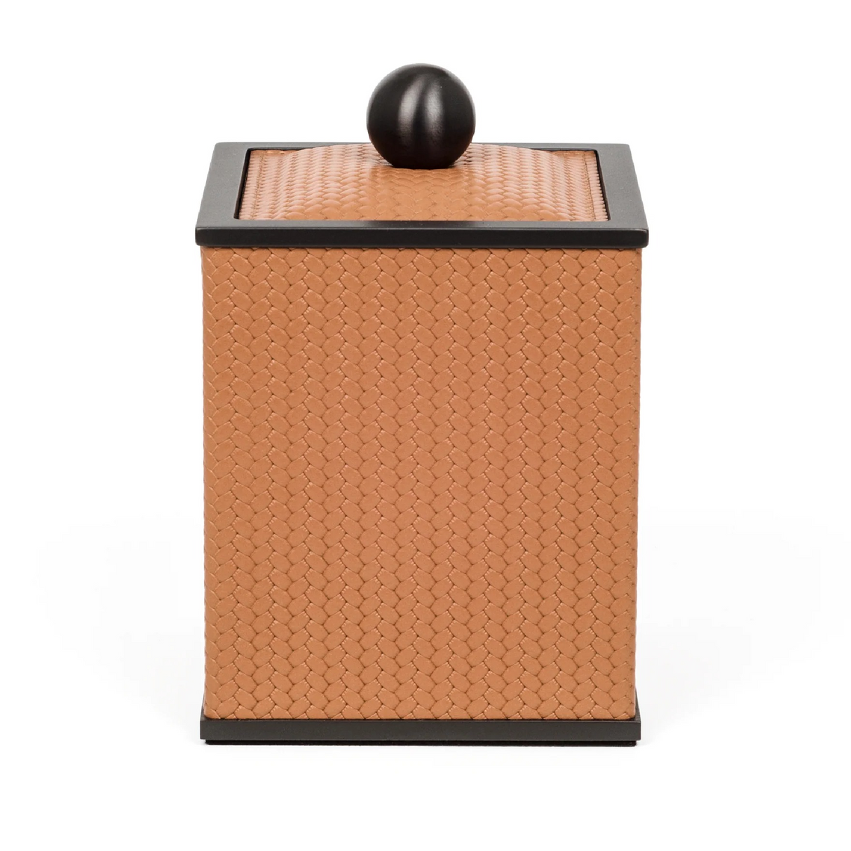   Square Leather Cotton Pad Holder | Oroa.com