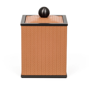   Square Leather Cotton Pad Holder | Oroa.com