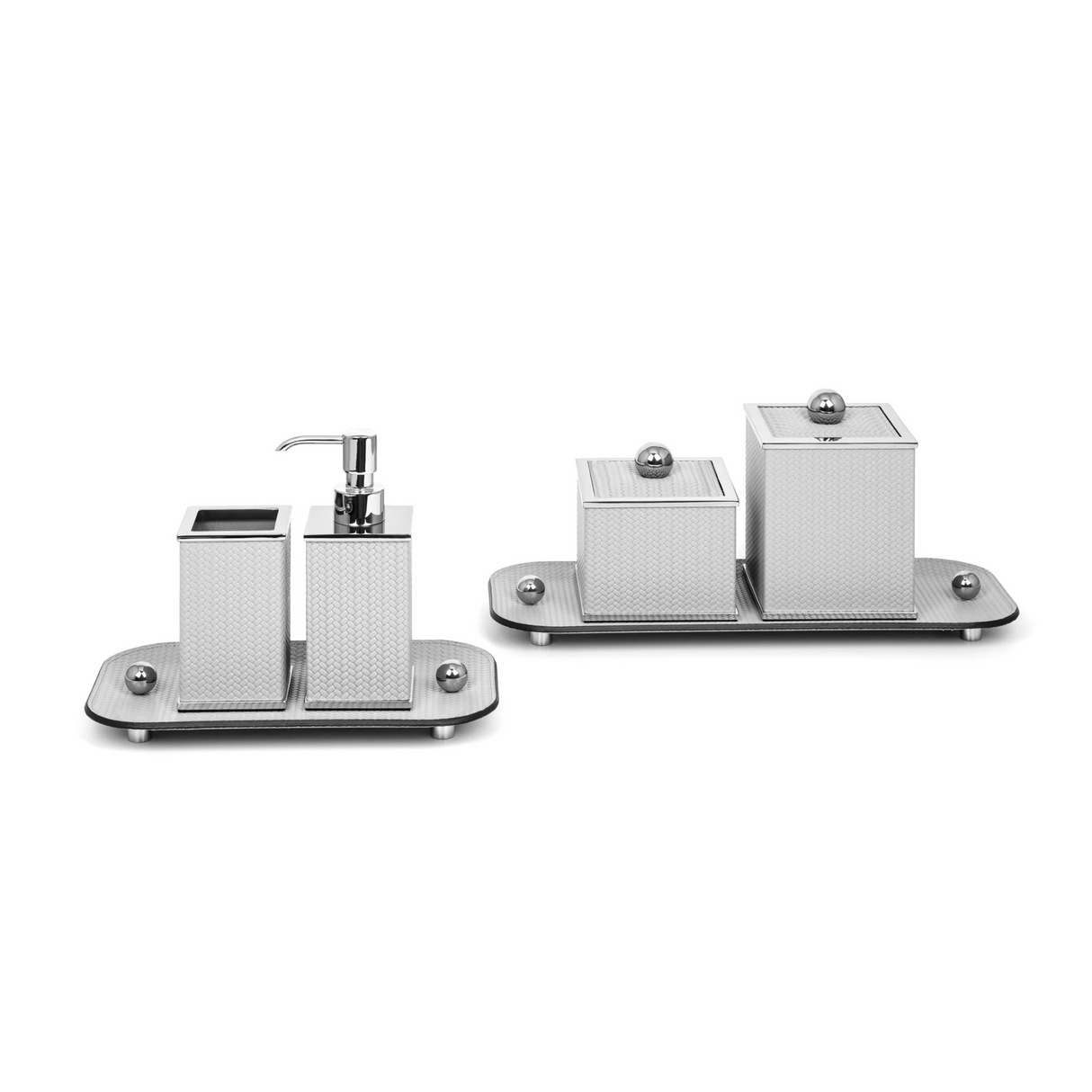   Square Leather Cotton Pad Holder | Oroa.com
