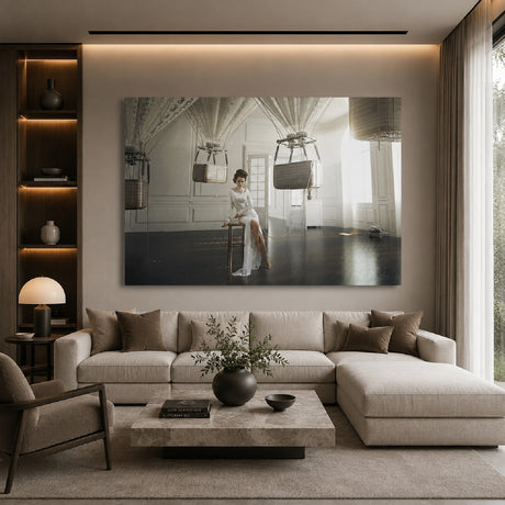   Girl In White Photographic Art | Oroa.com
