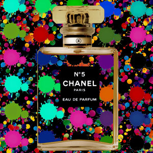   Color Splashed Perfume Photographic Art | Oroa.com
