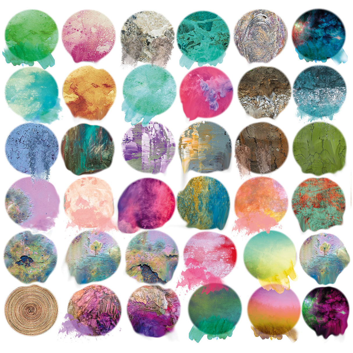   Multicolored Circles Photographic Art | Oroa.com