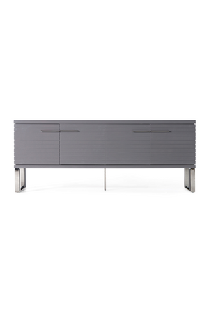   Gray Slatted 4-Foor Sideboard | Oroa.com