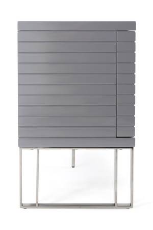   Gray Slatted 4-Foor Sideboard | Oroa.com