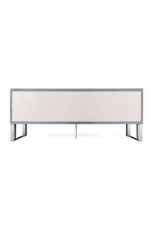  Gray Slatted 4-Foor Sideboard | Oroa.com