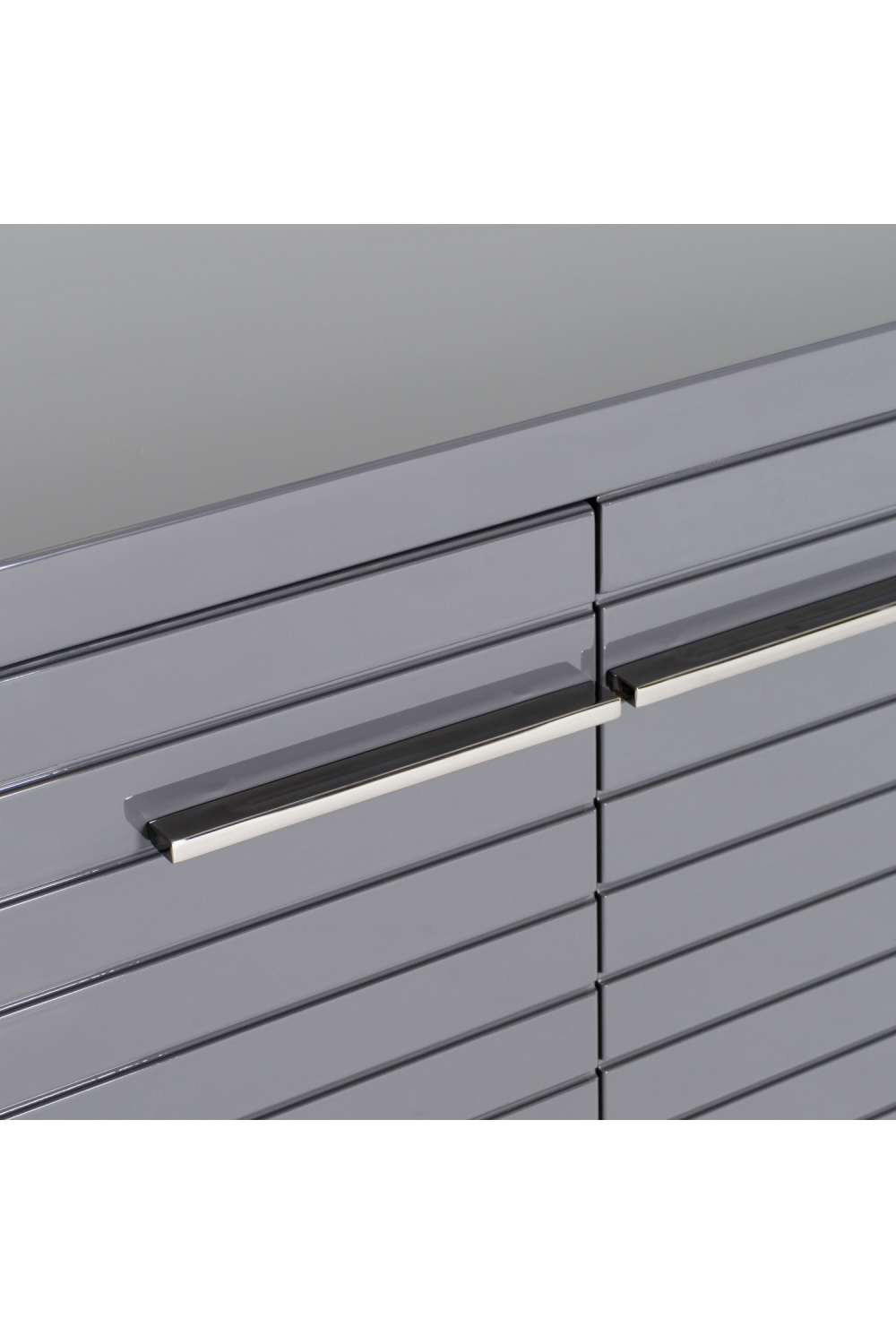   Gray Slatted 4-Foor Sideboard | Oroa.com