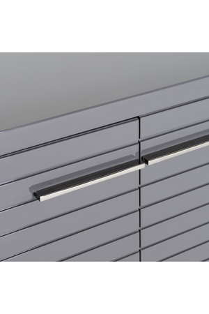   Gray Slatted 4-Foor Sideboard | Oroa.com