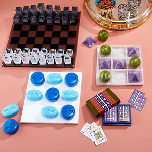   Marbleized Tic-Tac-Toe Set | Oroa.com
