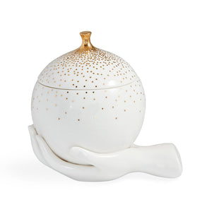   White Porcelain Gilded Box | Oroa.com