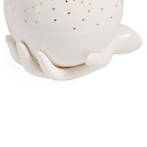   White Porcelain Gilded Box | Oroa.com