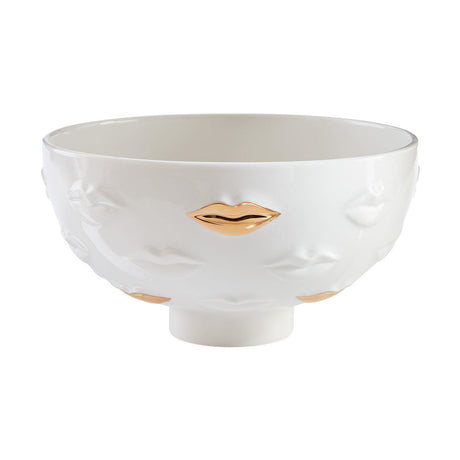   Gold Lips Porcelain Bowl | Oroa.com