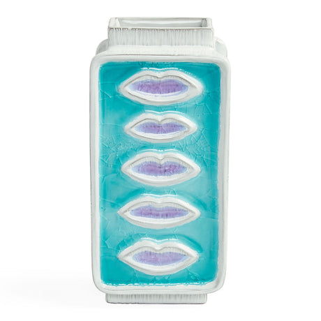   Crackled Glass Lips Vase | Oroa.com