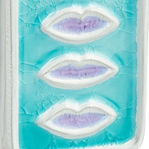   Crackled Glass Lips Vase | Oroa.com