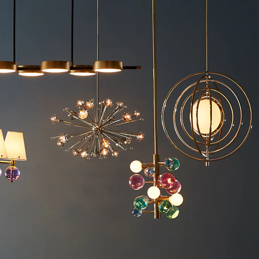   Clear Orbs Five-Light Chandelier | Oroa.com