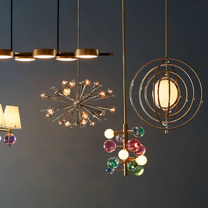   Clear Orbs Five-Light Chandelier | Oroa.com