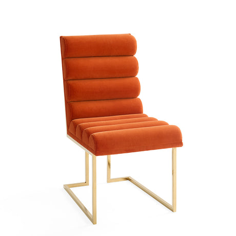   Polished Brass Framed Dining Chair | Oroa.com