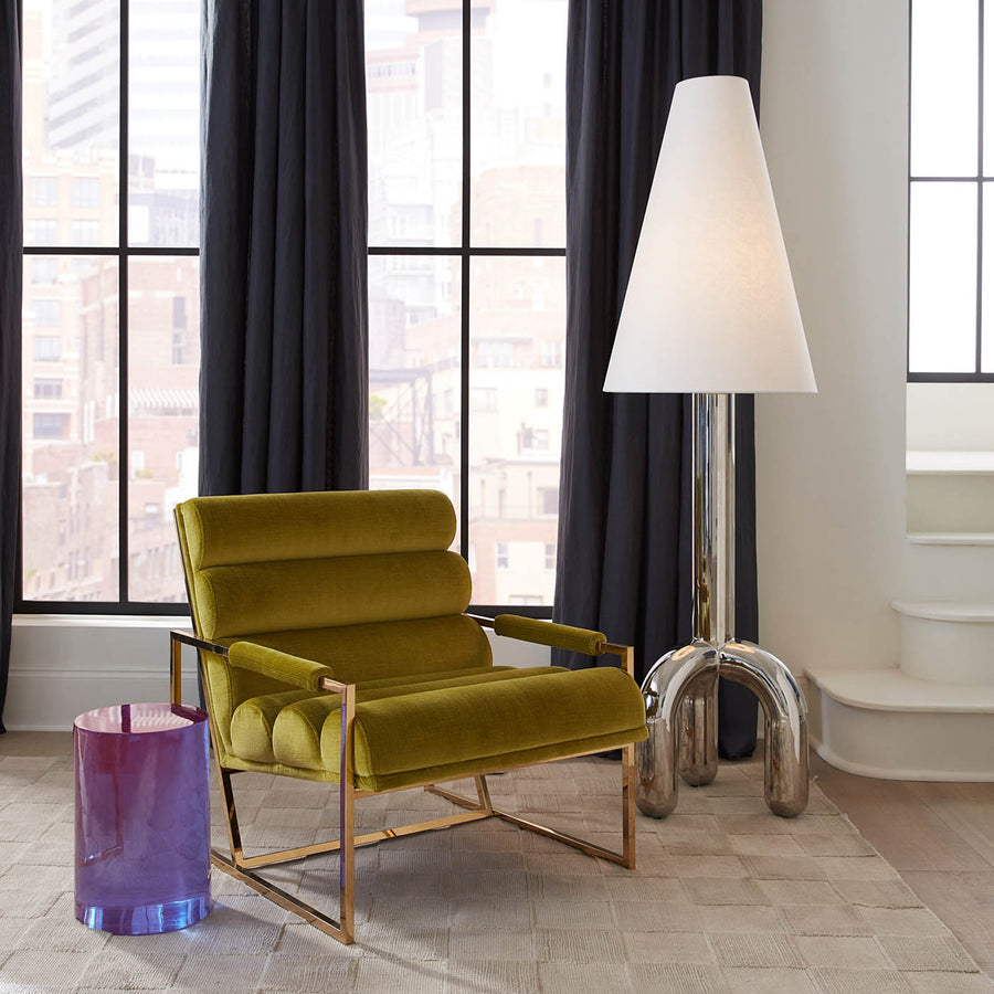   Polished Nickel Floor Lamp | Oroa.com