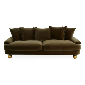   Orb Feet Velvet Sofa | Oroa.com