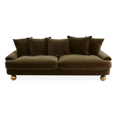   Orb Feet Velvet Sofa | Oroa.com