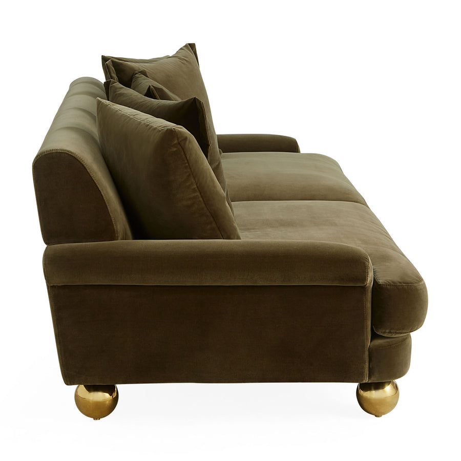   Orb Feet Velvet Sofa | Oroa.com