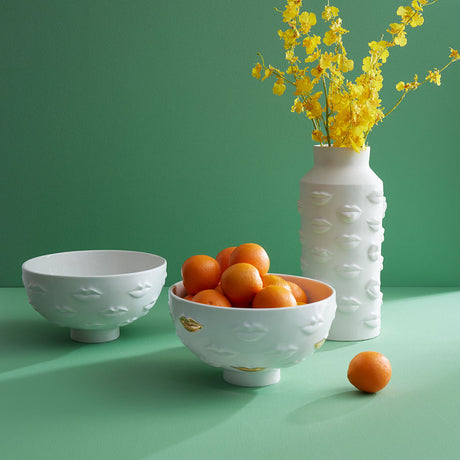  Gold Lips Porcelain Bowl | Oroa.com