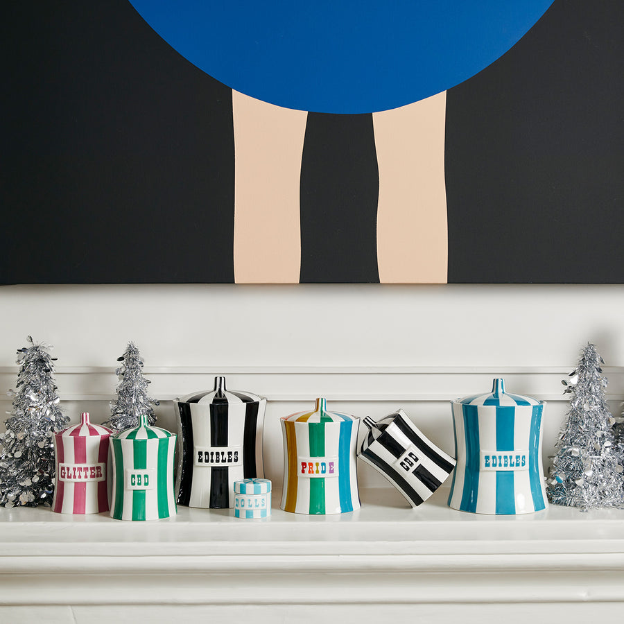   Multicolored Porcelain Canister | Oroa.com