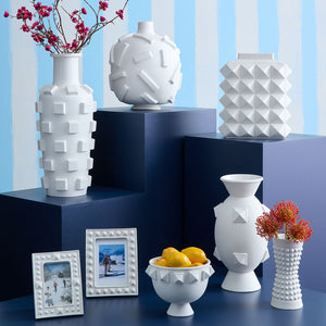   Studded White Porcelain Bowl | Oroa.com