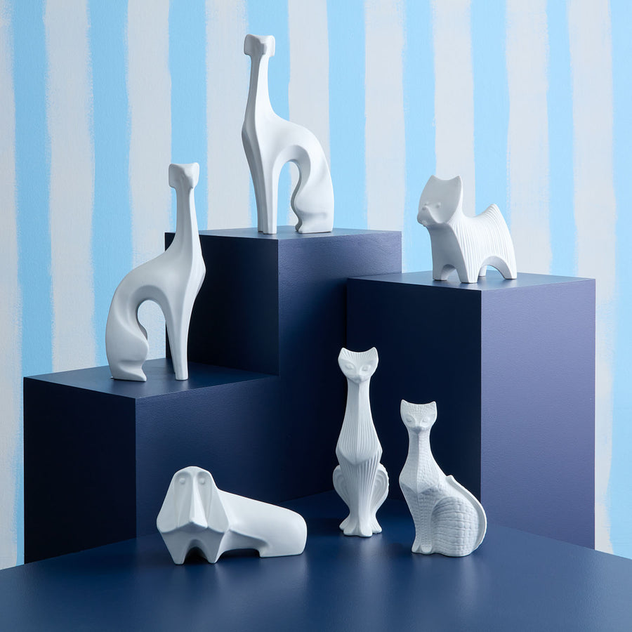  Stoneware Tall Cat Decor | Oroa.com