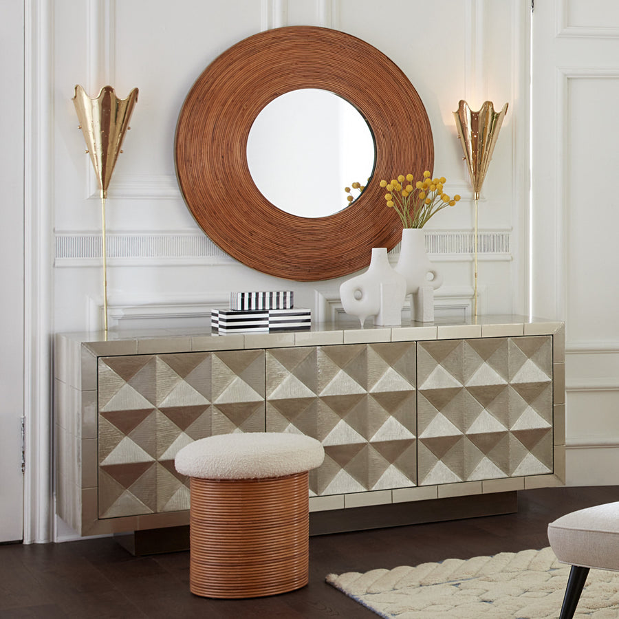   Nickel-Plated Faceted Sideboard | Oroa.com