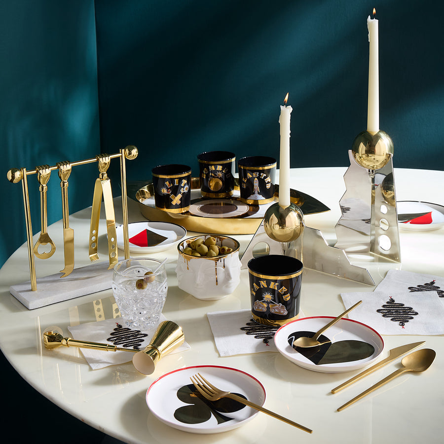   Brass Finish Barware Set | Oroa.com