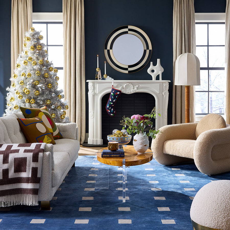   Painted Glass Round Mirror | Oroa.com
