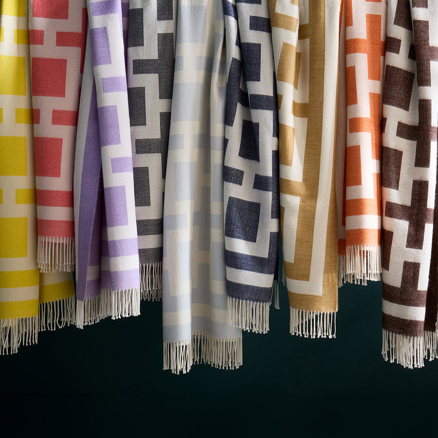   Baby Alpaca Fringed Throw | Oroa.com