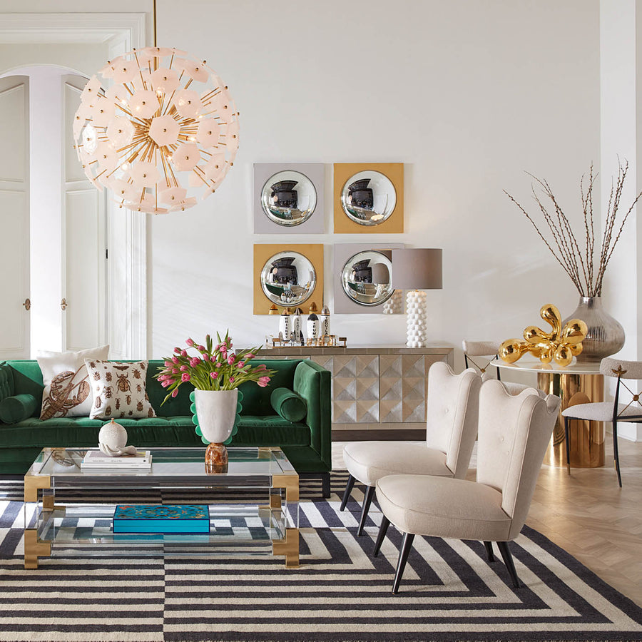   Marbleized Scalloped Vase | Oroa.com