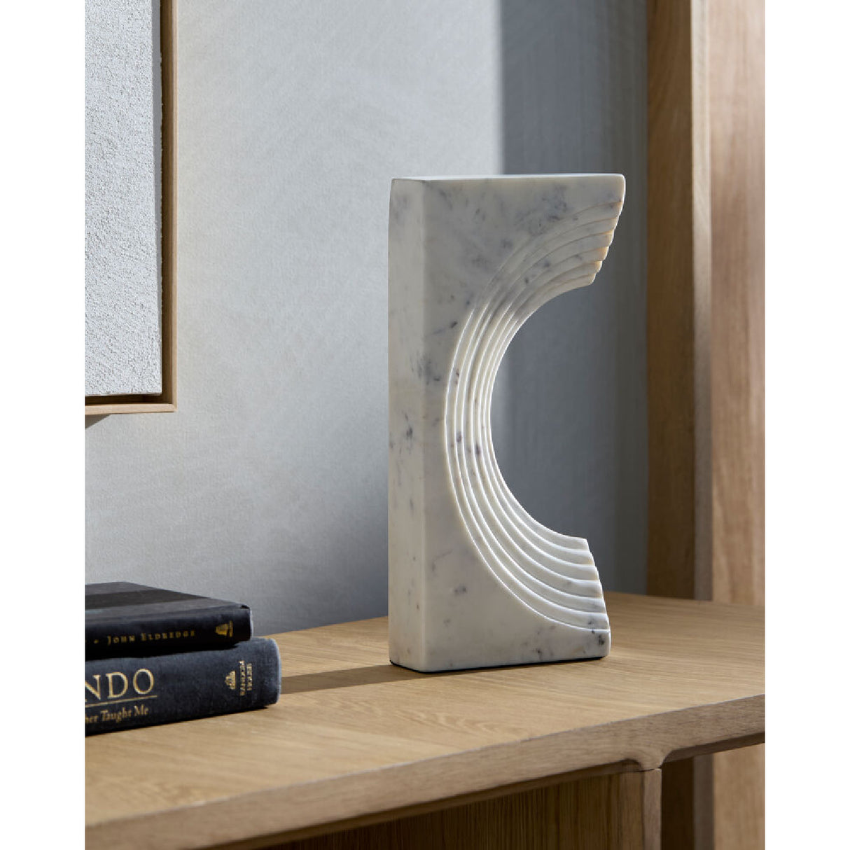   Modern European furniture - Marble Concave Sculpture - www.oroa.com | Oroa.com
