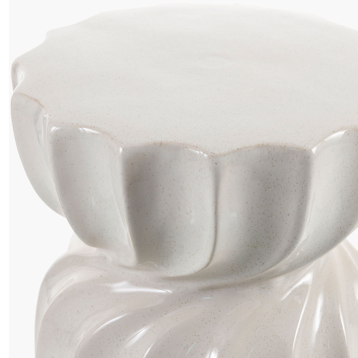   Modern European furniture - Twisted Hourglass Ceramic Garden Stool - www.oroa.com | Oroa.com