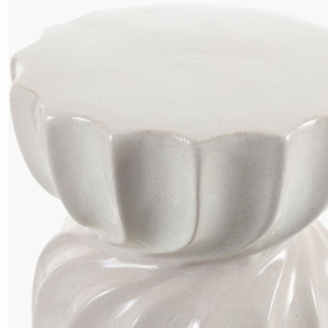   Modern European furniture - Twisted Hourglass Ceramic Garden Stool - www.oroa.com | Oroa.com