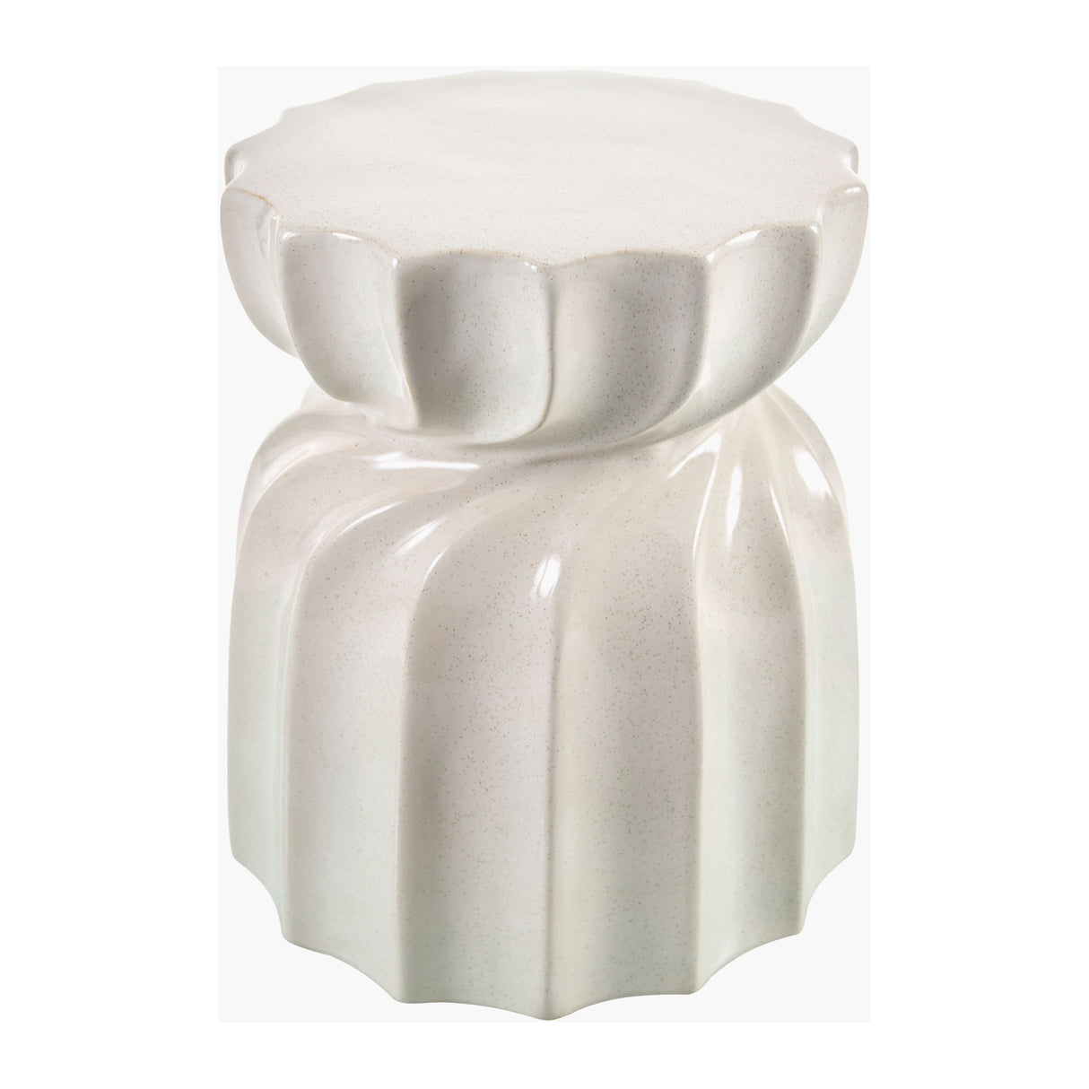   Modern European furniture - Twisted Hourglass Ceramic Garden Stool - www.oroa.com | Oroa.com