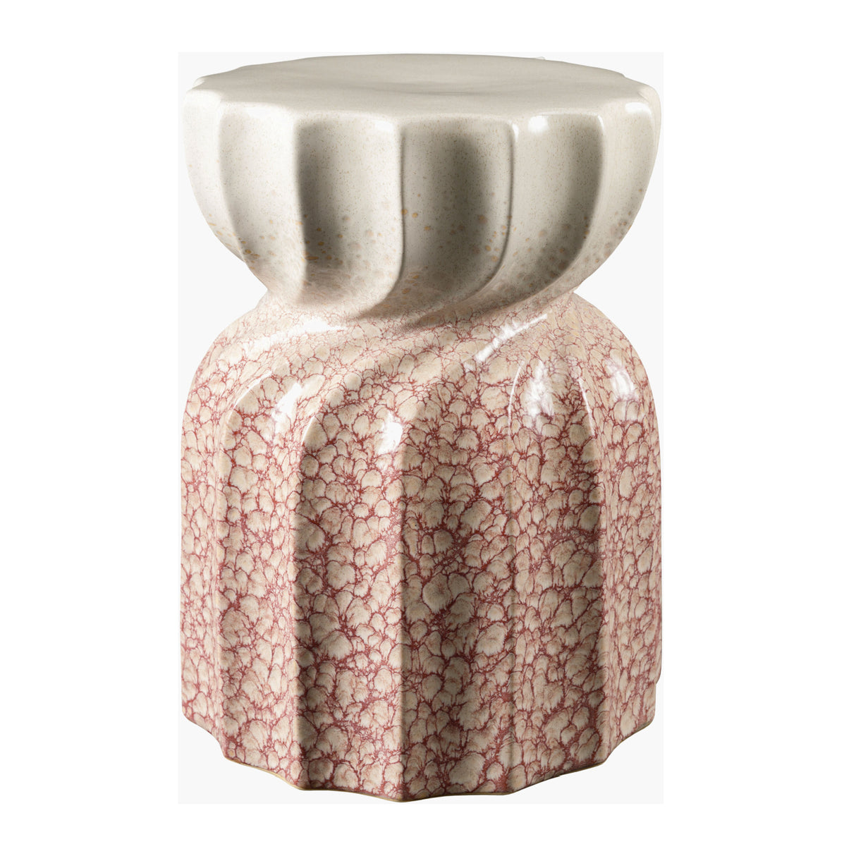   Modern European furniture - Twisted Hourglass Ceramic Garden Stool - www.oroa.com | Oroa.com