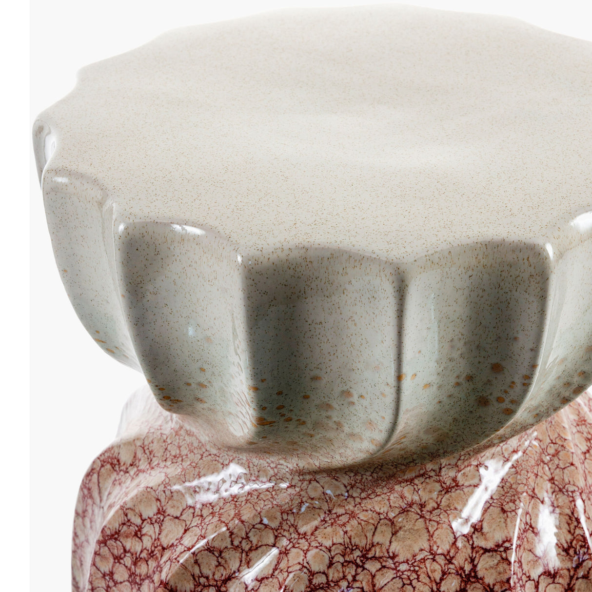   Modern European furniture - Twisted Hourglass Ceramic Garden Stool - www.oroa.com | Oroa.com
