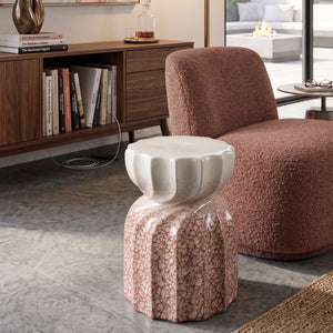   Modern European furniture - Twisted Hourglass Ceramic Garden Stool - www.oroa.com | Oroa.com