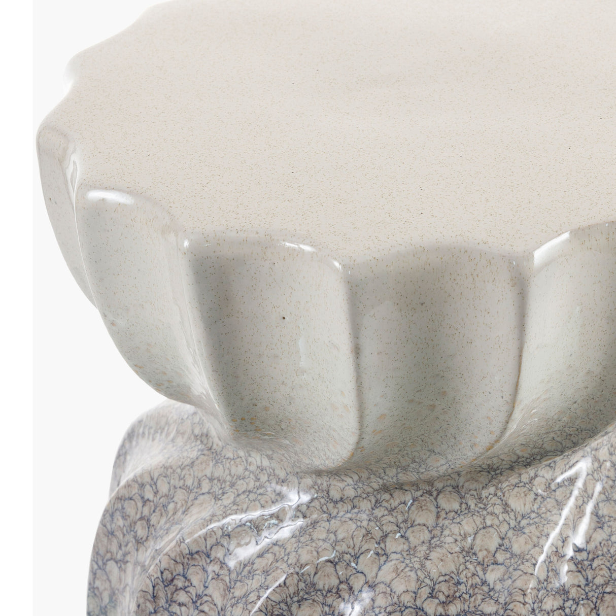   Modern European furniture - Twisted Hourglass Ceramic Garden Stool - www.oroa.com | Oroa.com