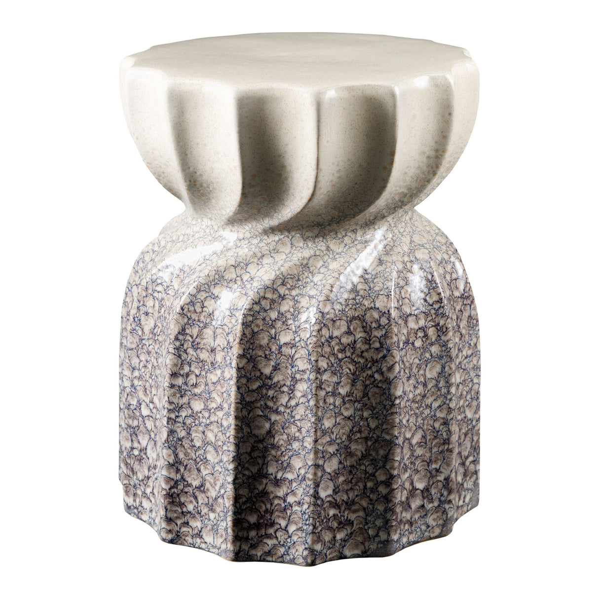   Modern European furniture - Twisted Hourglass Ceramic Garden Stool - www.oroa.com | Oroa.com
